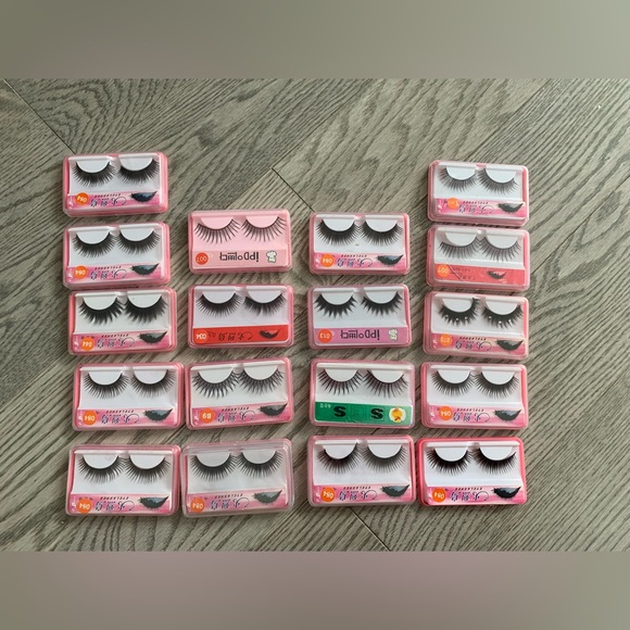 Individually Packed Natural Dramatic False Black eyelashes Set 18 pairs - Picture 1 of 5